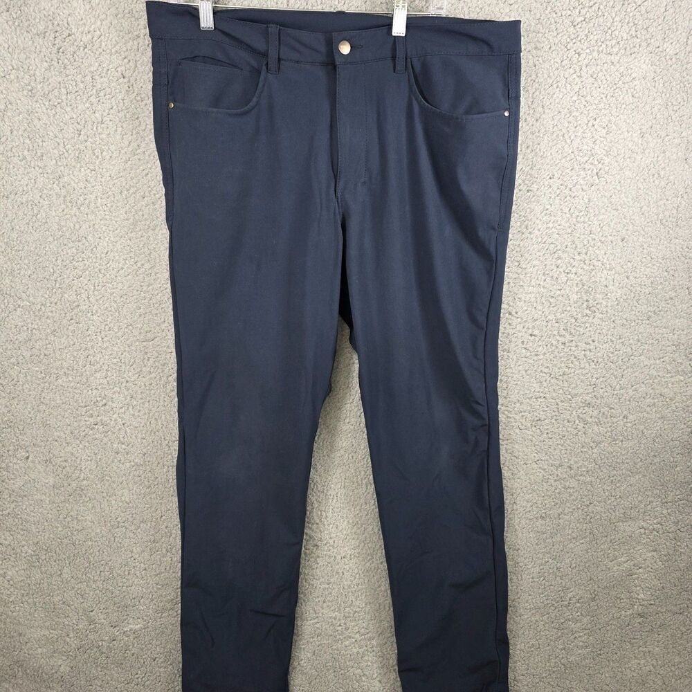 OneDayAway Pants Men's Blue Chino Golf Pants Fit Stretch Size 36x30